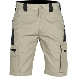 Heren Cargo Shorts Zomer Sneldrogende Stretch Tactische Shorts Relaxte Pasvorm Meerdere Zakken Hiken Hardlopen Werk Shorts(Khaki,3XL)