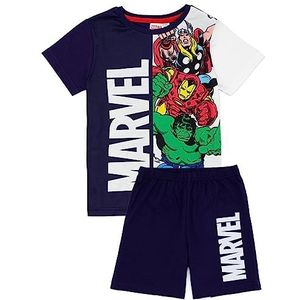 Marvel Jongens Pyjama | Kids Thor Iron Man Hulk Captain America Superheld T-Shirt Shorts Pjs Set | Film Comic Books Character Merchandise Gifts