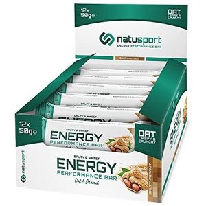 Natusport Energiereep 12x - Salty Peanut - Energy Performance Bar - Sportreep - Sportvoeding