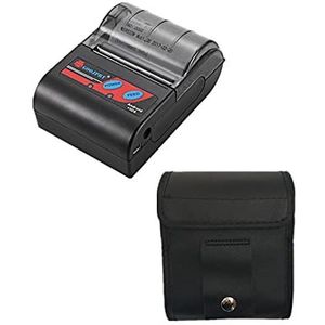 Draagbare Printer, Mini Draagbare Bluetooth Draadloze Thermische Ontvangst Printer Mobiele Bill Printers 58mm Papier(18 Rolls Paper only)