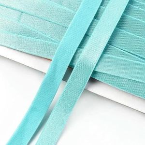 10/20M 12mm BH-band Elastische band Ondergoed Schouder Rubberen banden voor het naaien van broekriemen Stretch Nylon Webbing DIY Accessoires-LakeGreen-12mm-20Meters