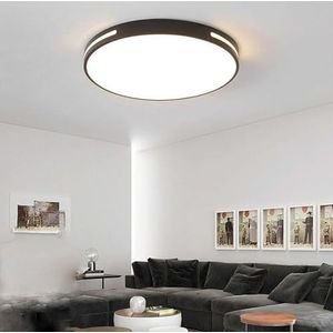 TONFON Moderne LED-plafondlamp Semi-inbouw ronde plafondlamp Dimbaar Metaal Acryl Plafondlamp for woonkamer Slaapkamer Eetkamer Keuken Studeerkamer Gang Kroonluchter(Size:30cm)