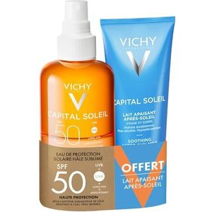 Vichy - Capital Soleil - Pack – SPF50 zonnebrandwater 200 ml + rustgevende aftersun melk 100 ml