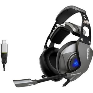 USB Headsets Met Microfoon Bedrade Hoofdtelefoon Met Kleur Licht 7.1 Surround Sound Voor Online Streaming Gaming Corded Hoofdtelefoon