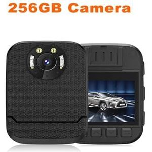 Draagbare DV-camera S9 waterdichte mini-camcorders Draagbare politieapparatuur Draadloze verborgen videomonitor Digitale door het lichaam gedragen camera(256GB)