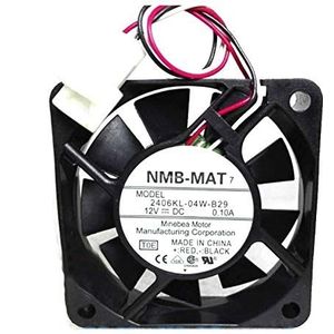 koelventilator NMB 2406KL-04W-B29, Server Cooler Fan NMB 2406KL-04W-B29, omvormer Koelventilator voor 60MM x 60MM x 15MM 3 Looddraden