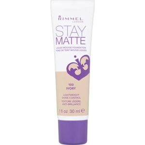 Rimmel London - Stay Matte Liquid Mousse Foundation - Ivoor - 30 ml