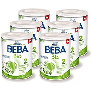 BEBA 2 biologische opvolgmelk, opvolgmelk na de 6e maand (6 x 800 g)