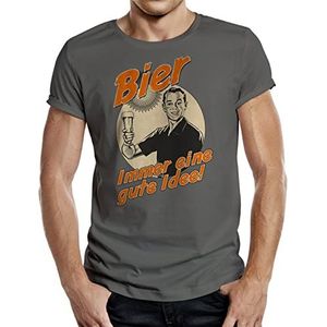 RAHMENLOS Origineel T-shirt voor de bierliefhebber: bier, altijd een goed idee.