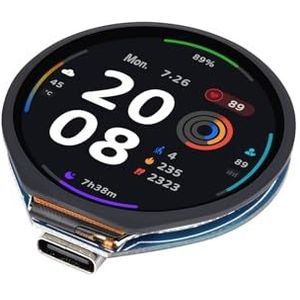 ESP32-S3 Development Board with 1.28inch Round Touch LCD Display,32-bit LX7 Dual-core Processor,Support 2.4 GHz Wi-Fi and Bluetooth 5(LE),Embedded GC9A01 Driver And CST816S Touch Control Chip