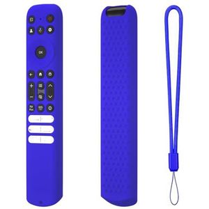 Btkigl Siliconen Afstandsbediening Case Shockproof Beschermhoes Sleeve voor TC L RC813 FMB1/RC923 FMB3/RC902V FMR1 FMR4 FMR5 (blauw)