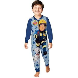 United Labels Brandweerman Sam Jumpsuit voor Jongens - Overall Kinder Pyjama Pyjama Lange Mouw Blauw (DE/NL/SE/PL, Numeric, 98, 104, Regular, Blue)