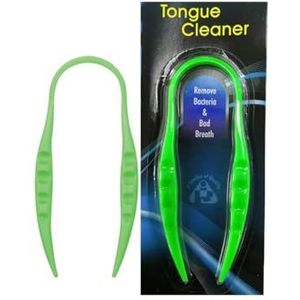 AARNAV Groene plastic tongreiniger plastic tongschraperreinigers - mondverzorging | Slechte adem Remover (groen)
