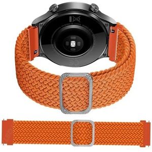 yeziu Gevlochten bandjes voor Ticwatch Pro 3 GPS 2020/GTX/E2/S2 Smart Horlogebanden Vervanging Sport armband(Orange,For TicWatch)