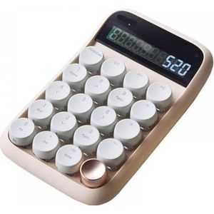 QPSJXN Stijl Bluetooth Numeric Keypad Retro Calculator Compatibel met Financial Office Use Draadloze Telmachine (Bluetooth-nummer)