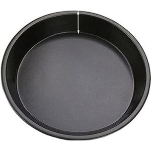 Pizzaplaat 22/9/25 cm Diepe schotel pizza taart pan lade bakvormen vorm niet stok ronde koekje brood pannenkoek bakplaat oven kookgereedschap pizzastaal (kleur: 25,4 cm)