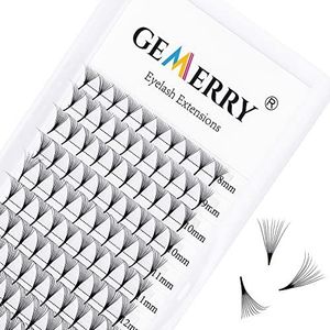 10D Pre-made Fans Volume Lashes Wimperextensions Dikte 0,07mm D Krul Lengte 8-14mm Mix Tray Premade Volume Lash Extensions van GEMERRY (10D-0.07-D curl-mix 8-14mm)