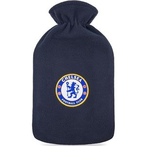 Chelsea F.C. warmwaterkruik met zachte hoes 1,8 l - voetbalcadeaus voor hem (marineblauw)
