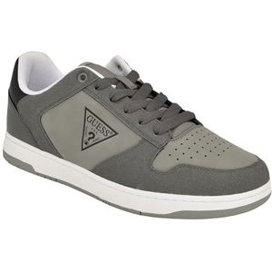 GUESS Heren Tasko Sneaker, Donker Grijs Multi 020, 8 UK, Donkergrijs Multi 020, 42 EU