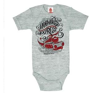 LOGOSHIRT Rompertje/body 'Harry Potter - Hogwarts Express'  grijs