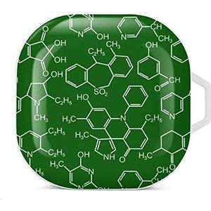 Chemistry Science Earbuds Case Compatibel met Samsung Hard Shell Beschermhoes Wit-Stijl