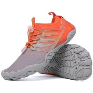 kumosaga Wandelschoenen Barefoot Schoenen voor Dames Heren, 2024 nieuwe unisex waterdichte trailrunningschoenen, antislip blote voetenschoenen for dames, outdoorschoenen (Color : Orange, Size : 42 E