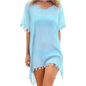Bikini Cover Up Dames Mode Vrouwen Sexy Bikini Cover Up Jurk Zwemmen Zomer Strand Badpak Tuniek Tops T-Shirt Vrouwen Blouse Kleding Badpak Dames Zee (Groen1)