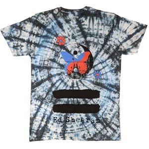 Ed Sheeran Yin And Yang Butterfly Dye Wash T Shirt S