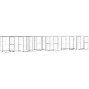 Outdoor Hondenkennel verzinkt staal 80ft