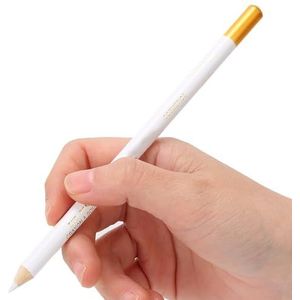 Kappersstift, baardstiftvuller, tondeuse-tracer, grooming potlood, barberbenodigdheden, tracing tool/gids voor baard, haaraanzet, puntige baard, styling en baardvorming, wit