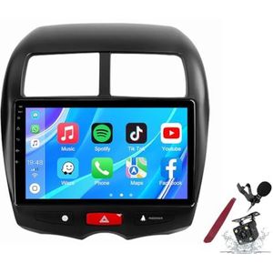 Android 14 Autoradio Sat Navi voor M-itsubishi ASX (2010-2016) 9 Inch Touchscreen Multimedia Speler met Draadloze Carplay GPS Navigatie FM RDS Bluetooth 5G-WiFi SWC DSP,M600s