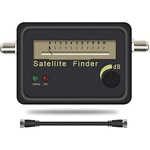 Satellietzoeker Satfinder satellietzoeker uitlijningssignaalmeterreceptor for Satv Gerecht Lnb Direc Digital Signal-versterker SAT FINDER LOCATOR(Added Black cable)