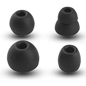 Zachte Siliconen Oordopjes Tips Oordopjes Voor Beats Flex Oordopjes voor Beats X/Powerbeats Pro Vervanging Oortelefoon Tips (zwart)