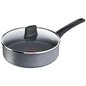 Tefal Chef's Delight G12232 kookpan (rond, multifunctionele pan, grijs, 175 °C, aluminium, thermo-spot)