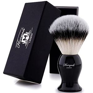 Haryali London Scheerkwast - scheerkwast - scheerkwast voor synthetisch haar - scheerkwast voor heren - en dames - scheerkwast voor nat scheren, zwart