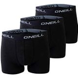 O'Neill Basic Boxershort voor heren, sportieve metgezel voor dagelijks gebruik, set van 3, zwart, maat M