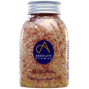 Absolute Aromas Ontspannend badzout 290 g - natuurlijk roze Himalaya zout met 100% pure etherische lavendel, bergamot, May Chang en Ylang Ylang olie - kalmerende en ontspan vermoeide spieren