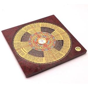 Kompas Ancient, Acht Diagram Kompas, 9-inch Gold Lock Jade Pass Kompas Yinyang Zuiver Koper Professioneel Kompas Hoge Precisie Kantoor