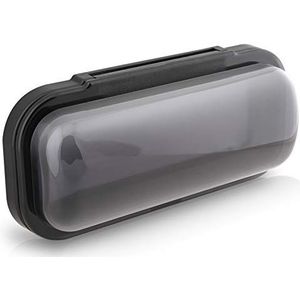 Waterbestendig Marine Stereo Cover - Rook Gekleurde Heavy Duty Boot Radio Protector Shield met Flip-up Deur & Veerbelaste Release - Montagepakking Inbegrepen - Pyle PLMRCB1