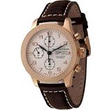 Zeno-Watch Mens Horloge - NC Clou de Paris Chronograaf Retro verguld - 11557TVDD-Pgr-f2