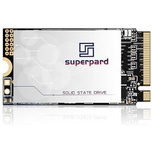 Superpard SSD 256 GB M.2 2242 NVMe PCIe Gen3.0x4, SSD harde schijf intern, compatibel met Ultrabook/Mini PC, 3D NAND-technologie en energiezuinig, voor laptop/embedded systeem/industriële toepassingen