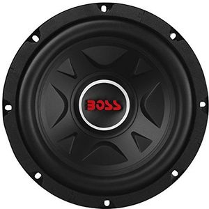 1 SUBWOOFER BOSS AUDIO SYSTEMS ELITE BE8D 20 cm 200 mm 8"" diameter dubbele spreekspoel 4+4 ohm 300 watt rms 600 watt max 83 db kofferdeksel, 1 stuk