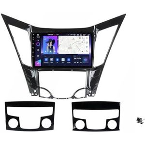 ZWCLSH Android 13 Dubbele Din Autoradio met Draadloze Carplay & Android Auto, BT 5.0, DSP, 9"" QLED Touchscreen Compatibel met Hyundai Sonata 6 YF 2009-2014, Backup Camera, SWC AM/FM Auto Stereo, 4NF