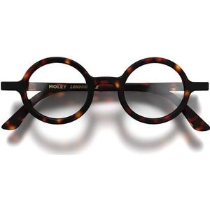 London Mole® Moley leesbril | Coole ronde lezers | Heren dames unisex | Veer scharnieren