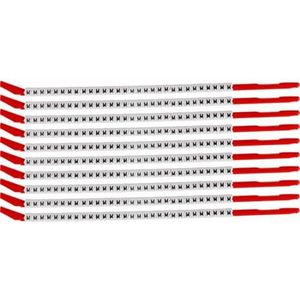 Brady Clip Sleeve Wire Markers SCN-10-M, Black, White, SCN-10-M, 133122 (SCN-10-M, Black, White, Nylon, 300 pc(s))