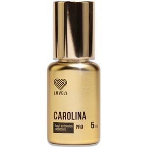 LOVELY Carolina Wimperlijm, snelle lijm, droogtijd, 0,5 sec. tot 8 weken houdbaar, hypoallergeen, wimperlijm voor wimperverlenging, geschikt voor studio's en dergelijk gebruik, 5 ml, zwart