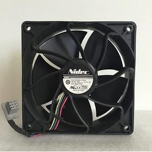 LMNCBVYA - 4500 RPM, 200.30 CFM, Support, Double Ball Bearing Radiator Fan V12E12BS2B5-07A021 High-Performance 12V 3.0A 4-Wire Server Fan