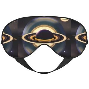 Saturn Unisex elastische verstelbare gesp ontwerp verduisterende slaap oogmasker voor thuis reizen yoga kantoor dutje