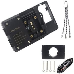 Telefoonhouder Navigatiebeugel Motor Motorfiets Telefoon GPS Mount Navigatie Beugel USB Draadloos Opladen Voor CYCLONE RT3 RT 3 Uitbreiding Stand Multifunctionele Lat(Size:USB 22mm Clip)