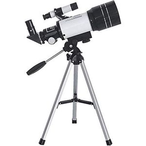 Astronomische telescoop, monoculaire ruimtetelescoop voor buiten Zoom 50x HD, astronomische telescoop voor refractortelescoop met statief voor beginnende kinderen (wit) 2021